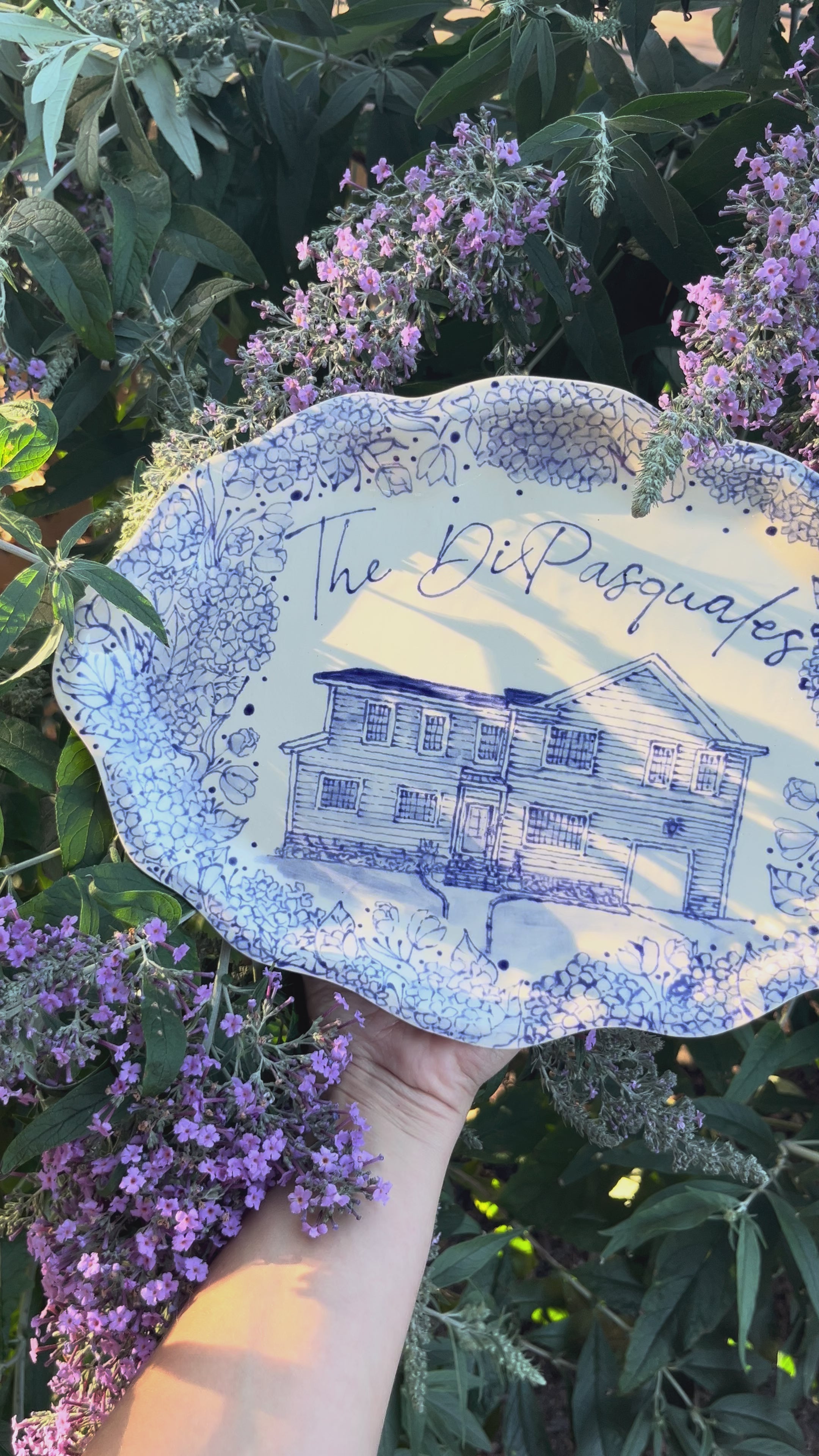 Hand-Painted Ceramic Platter
