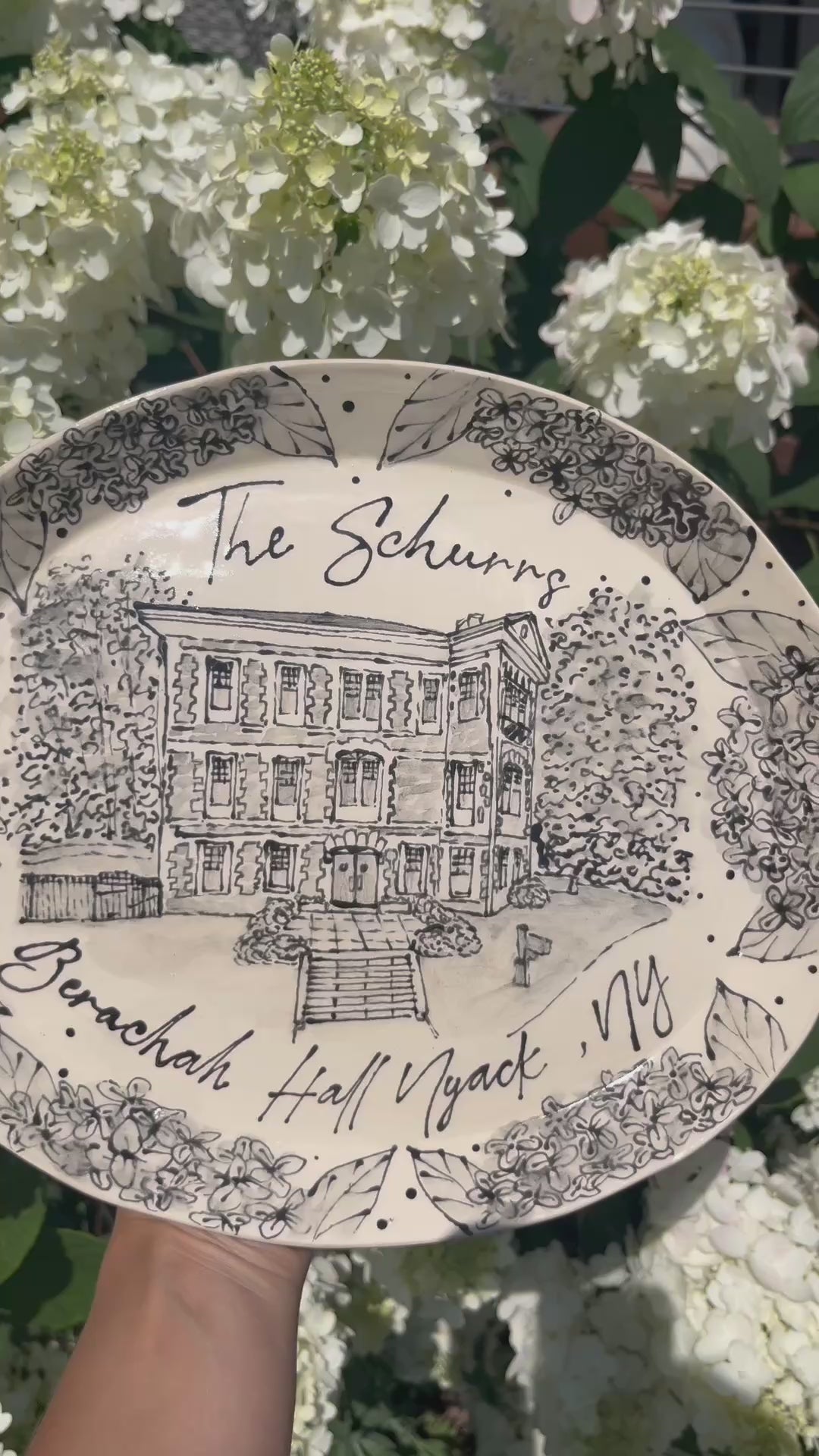 Hand-Painted Ceramic Platter