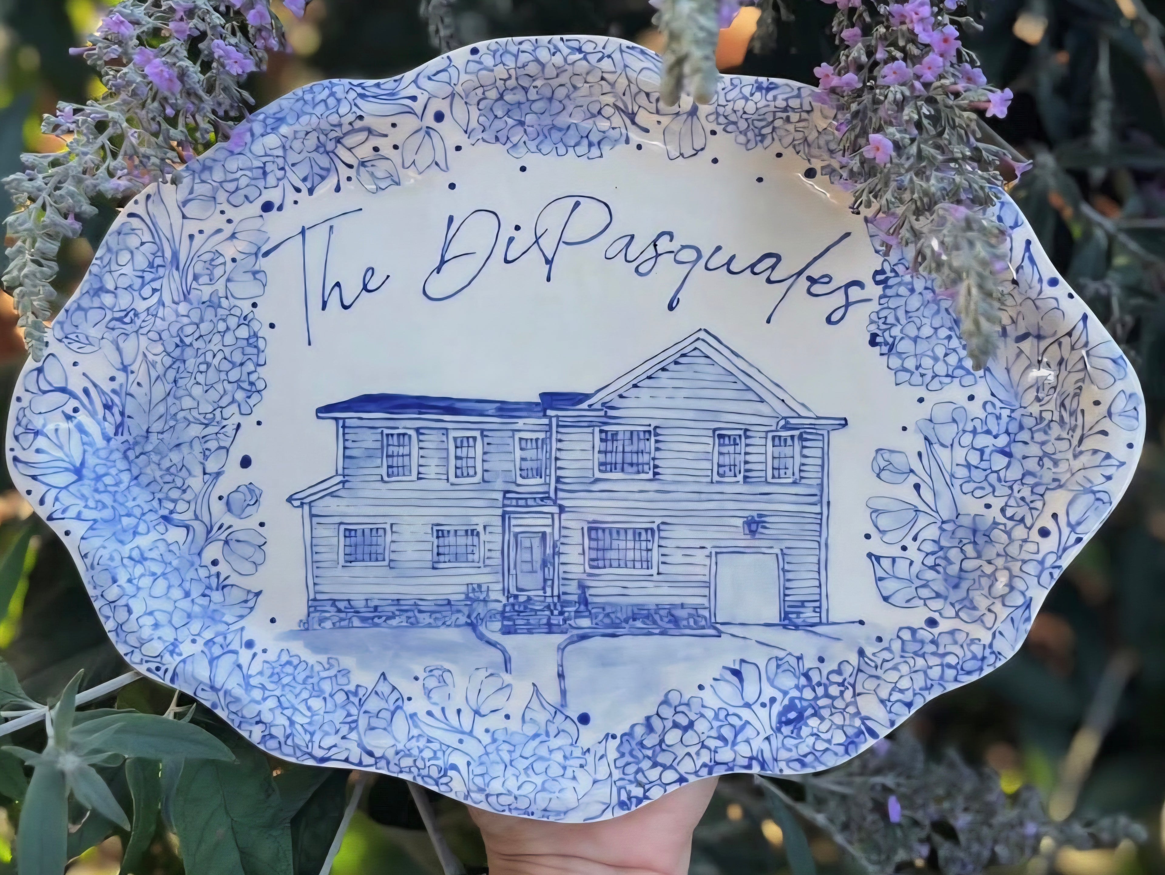 Hand-Painted Ceramic Platter